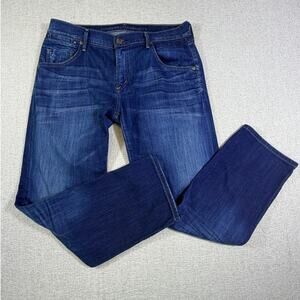 COH Citizens of Humanity Women’s 30 Blue Dyan Drop Rise Cropped Denim Jeans